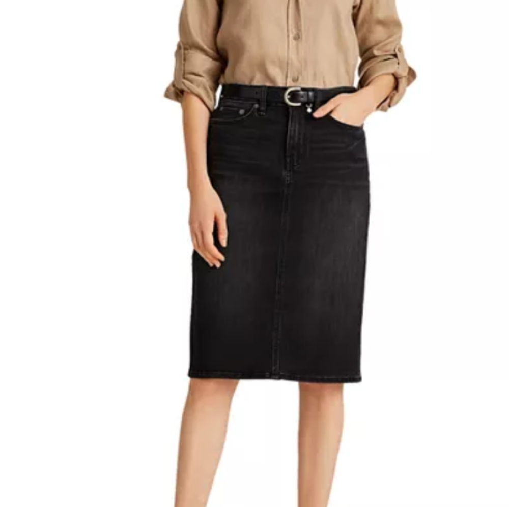 EUC Lauren Ralph Lauren Denim Pencil Skirt